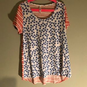 Lularoe Classic T stripes and dots